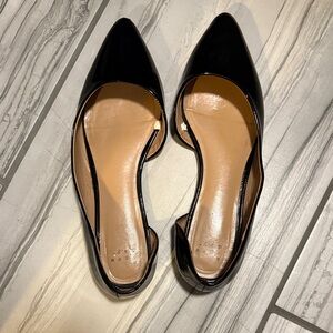 Black Pointed Flats